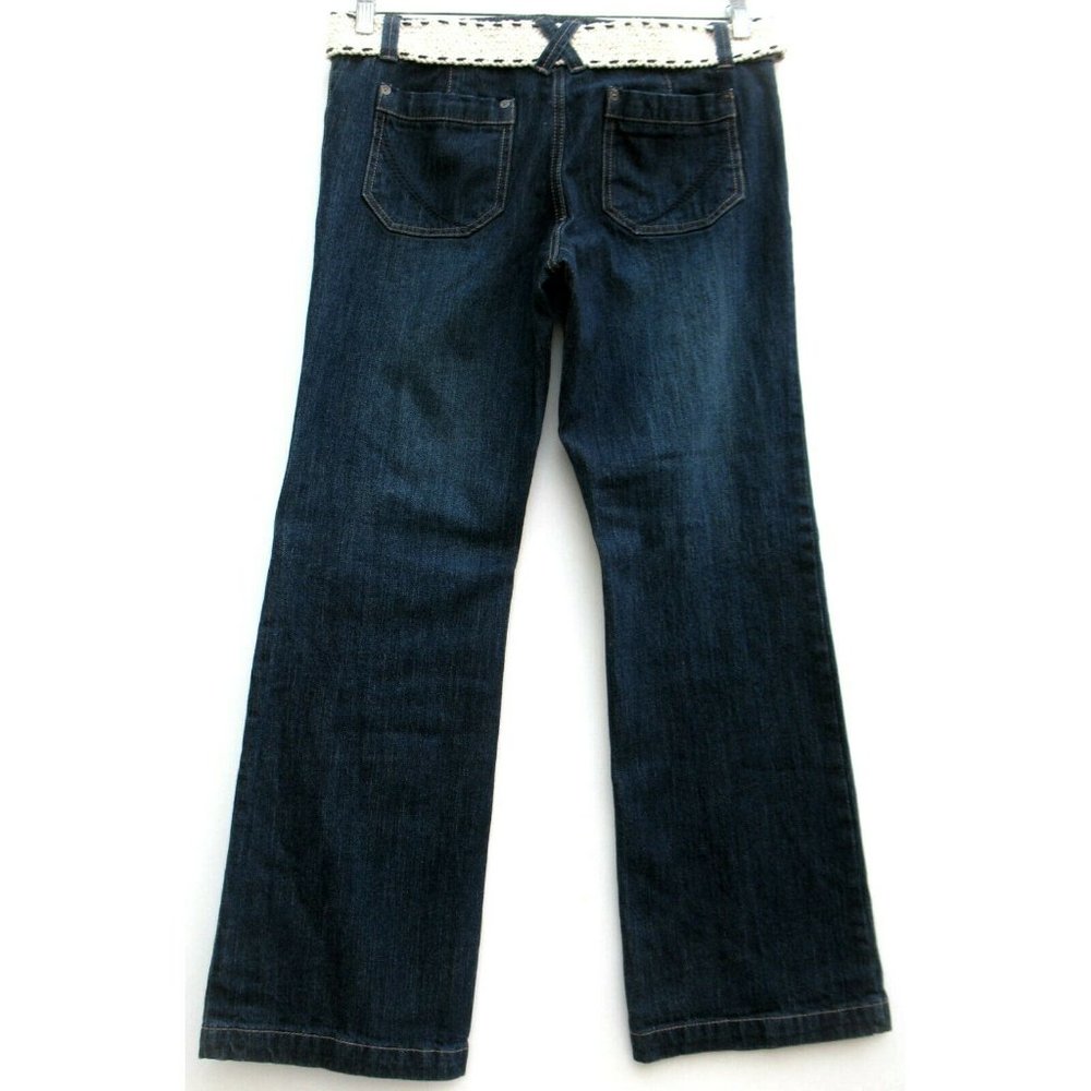 Sonoma Flare Dark Stretch Low Rise W/ Belt Tag 10